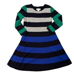 Jessica Howard Striped Lightweight Sweater Dress- L